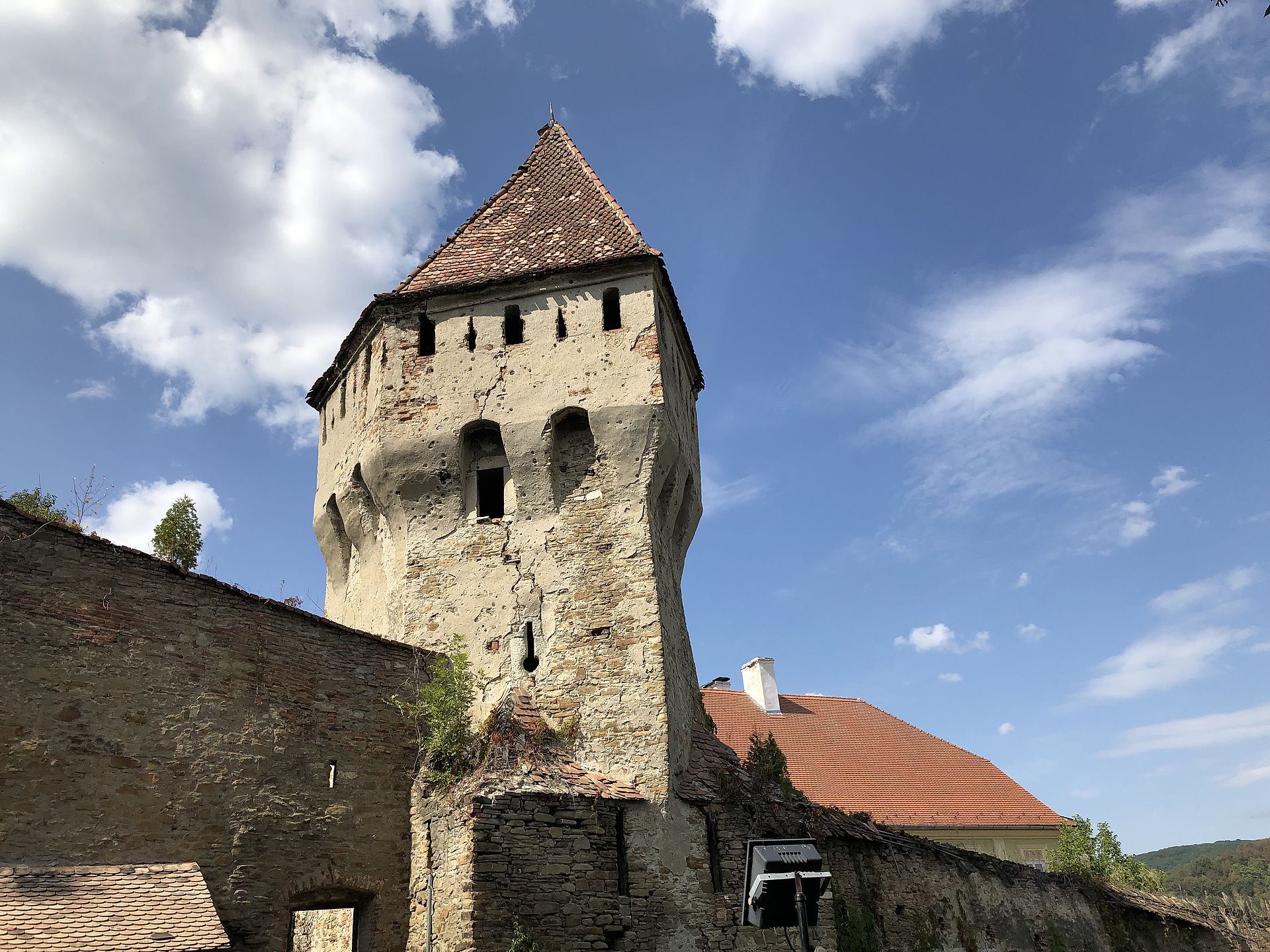 Der Turm der Gemeinde Schäßburg.